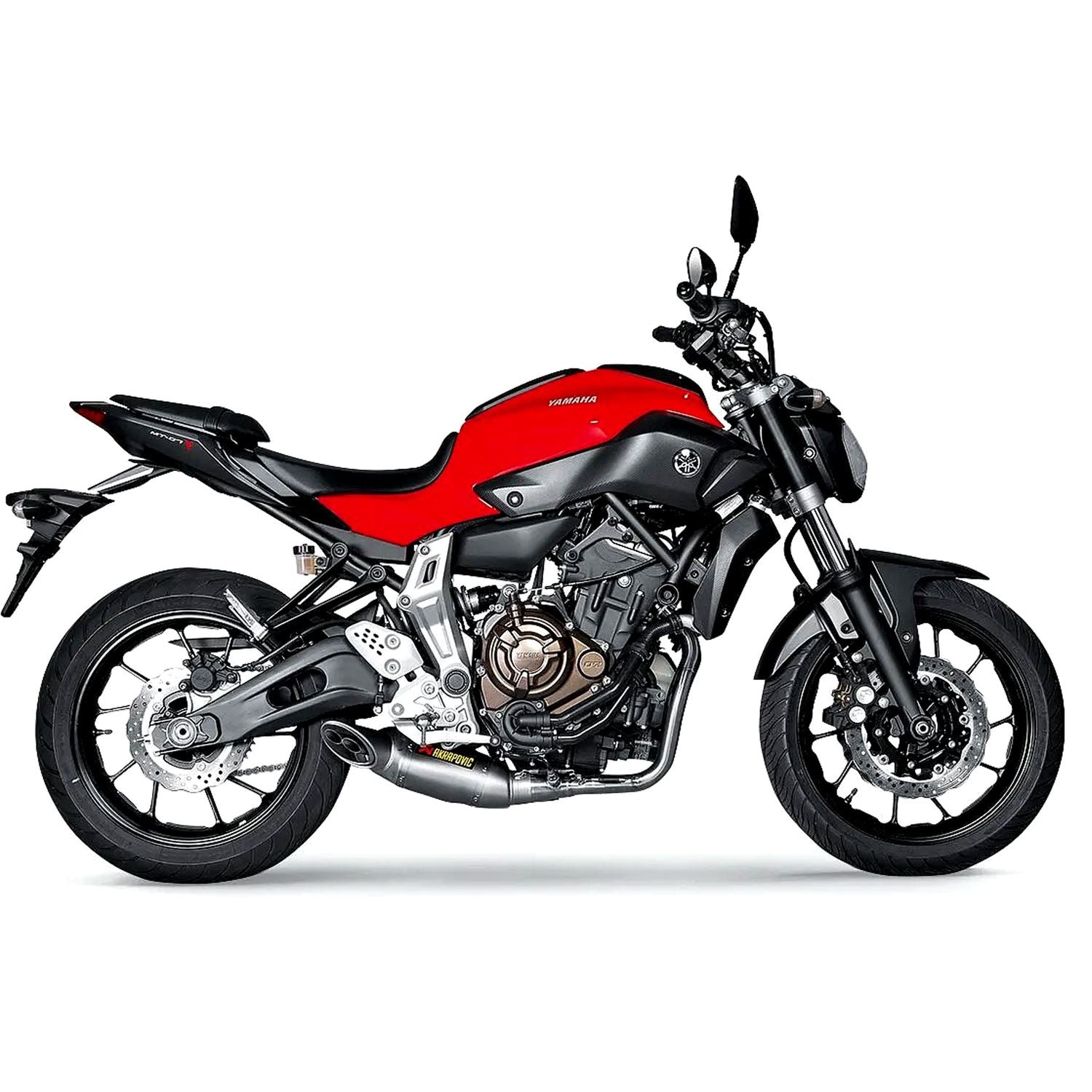 Akrapovic Titanium Racing Line Full Exhaust System For Yamaha MT-07 2014-2016